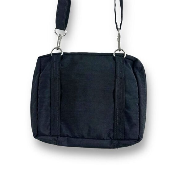 Baggallini Multicompartment Mini Crossbody Bag Purse Solid Black Nylon Travel - Picture 2 of 10